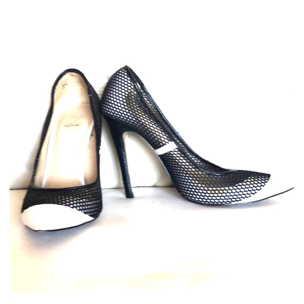 beau + ash size 7  mesh heels